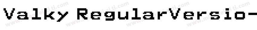 Valky RegularVersio字体转换